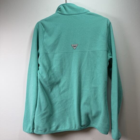 Columbia PFG Women's Turquoise Blur Fleece Pullover Sz Medium Sweatshirt - Picture 4 of 11